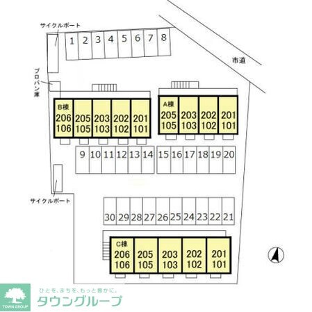 グローリア Cの物件内観写真